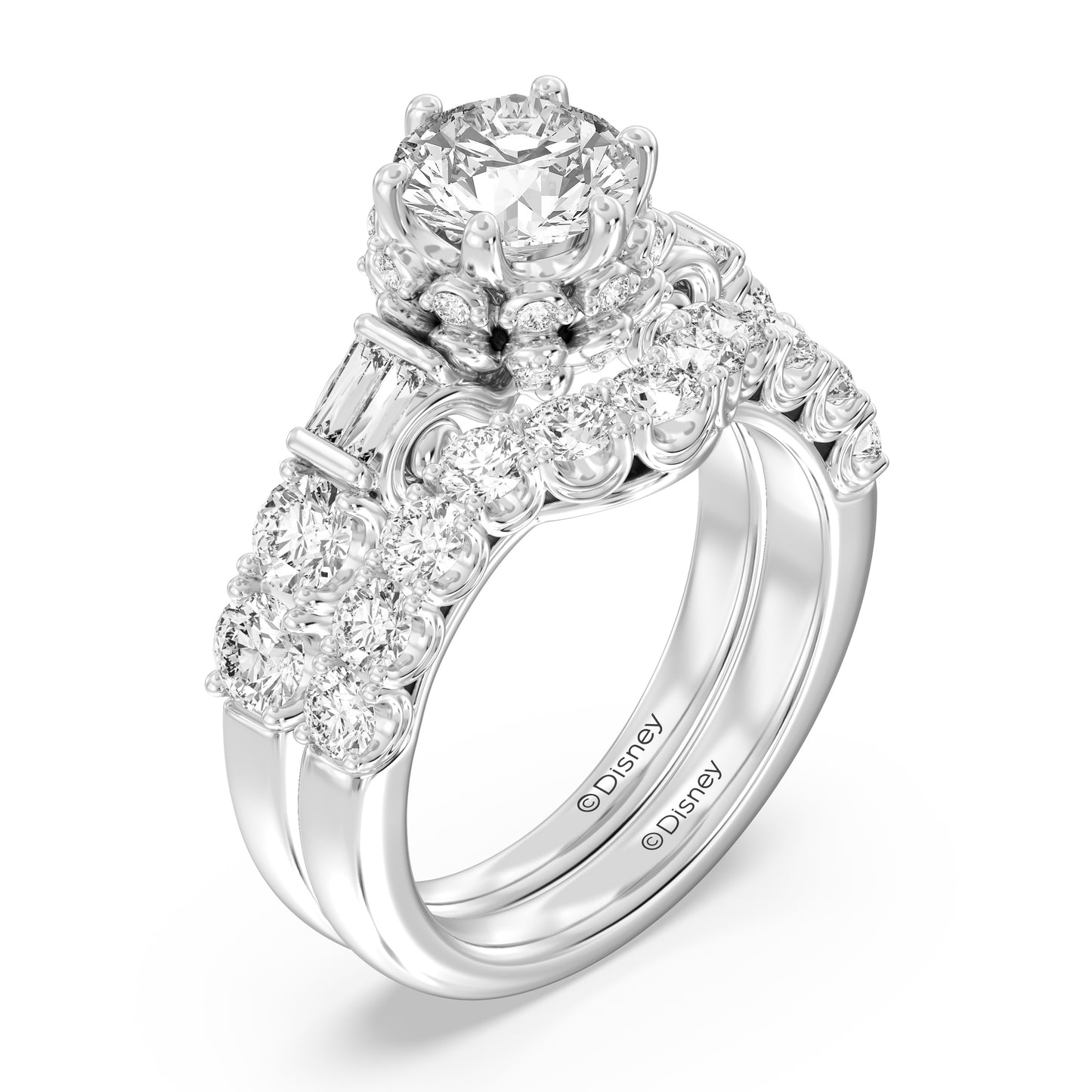 Enchanted Disney Fine Jewelry Cinderella Wedding Band