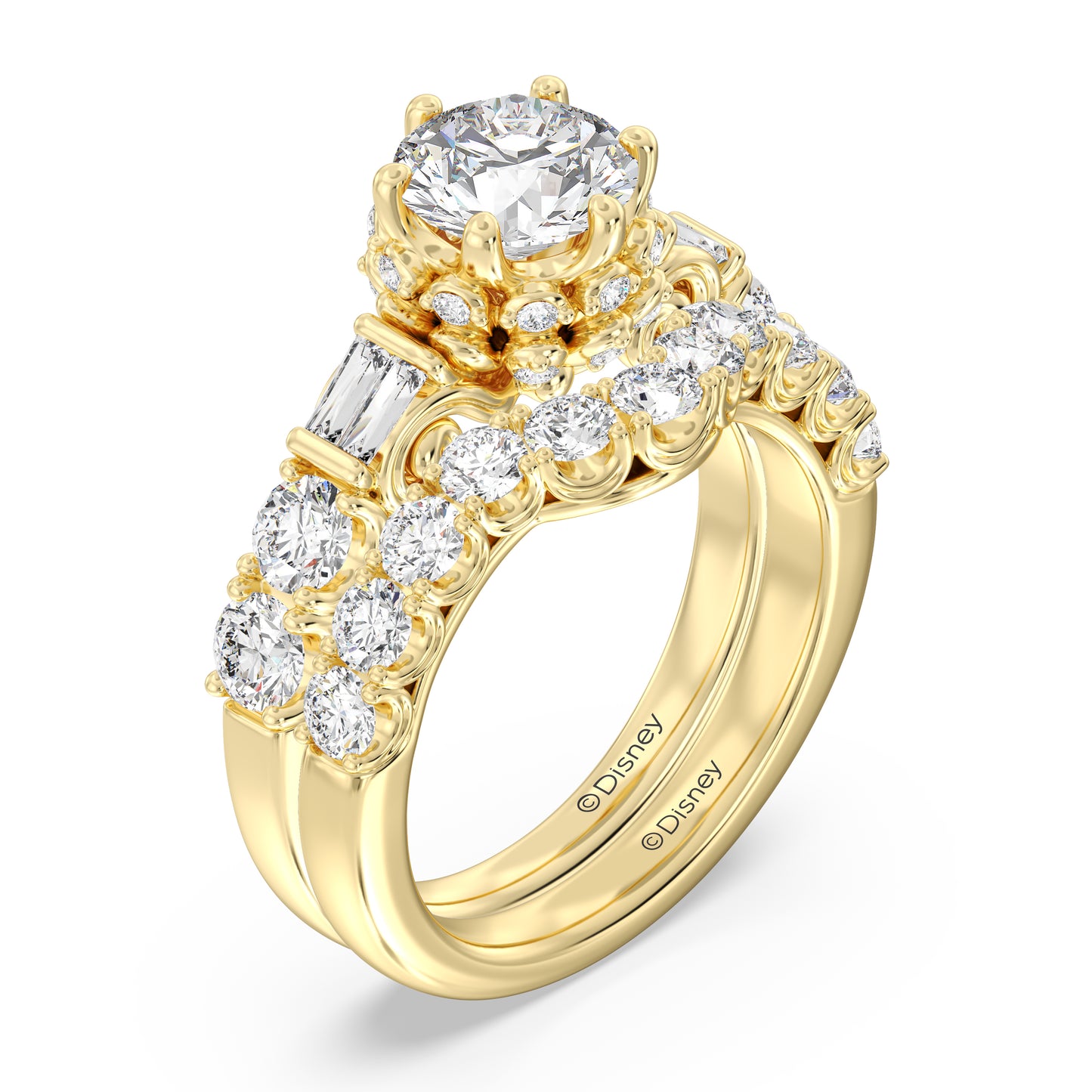 Enchanted Disney Fine Jewelry Cinderella Wedding Band