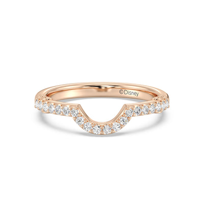 Enchanted Star 14K Gold With 1/4 CTTW Lab Grown Diamonds, Disney's Aurora Wedding Band