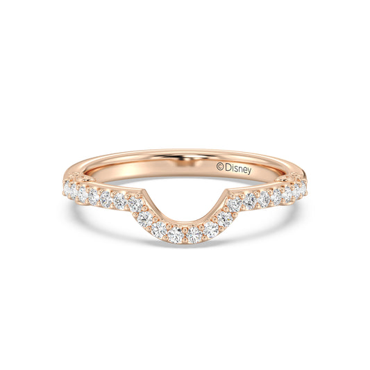 Enchanted Star 14K Gold With 1/4 CTTW Lab Grown Diamonds, Disney's Aurora Wedding Band