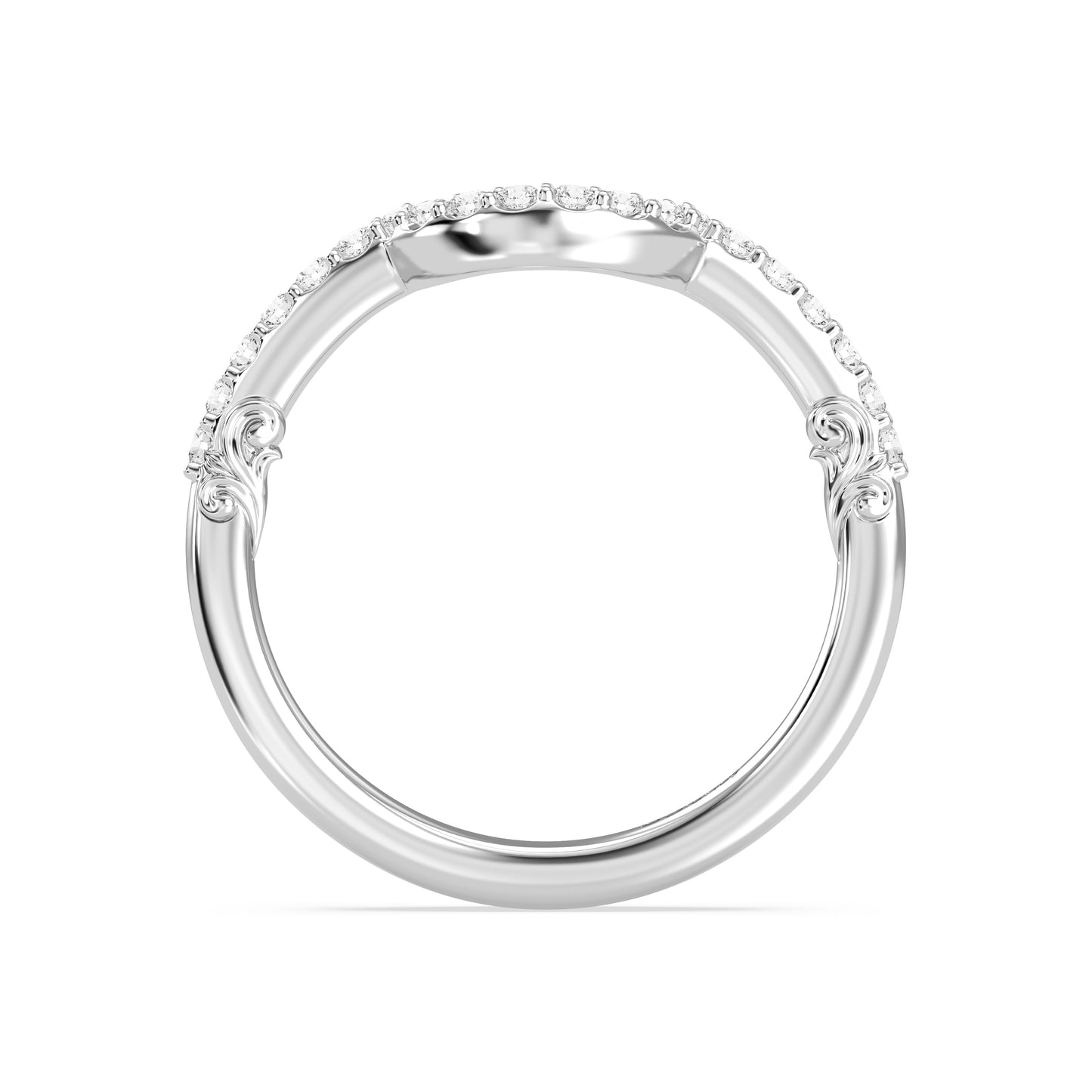 Enchanted Disney Fine Jewelry Aurora Wedding Band