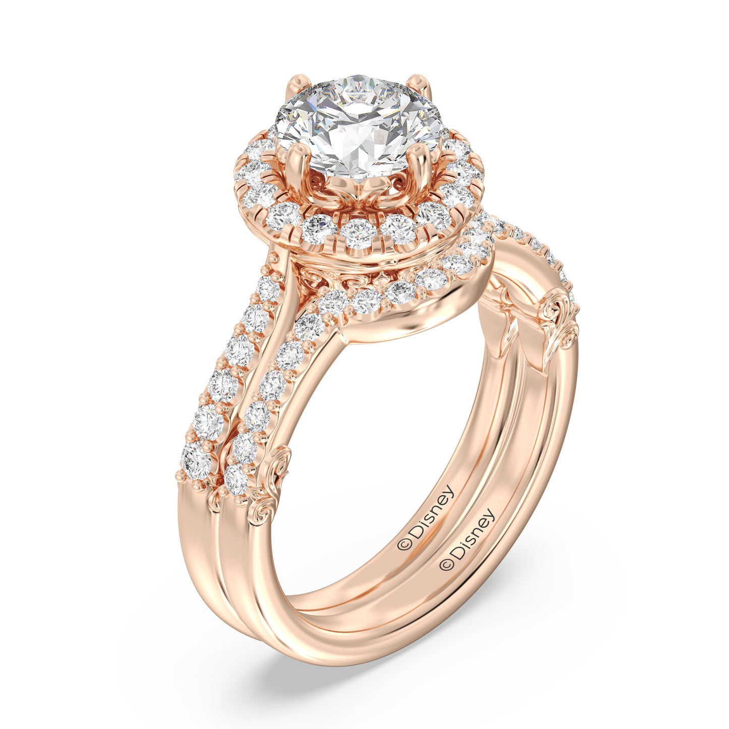 Enchanted Disney Fine Jewelry Aurora Wedding Band