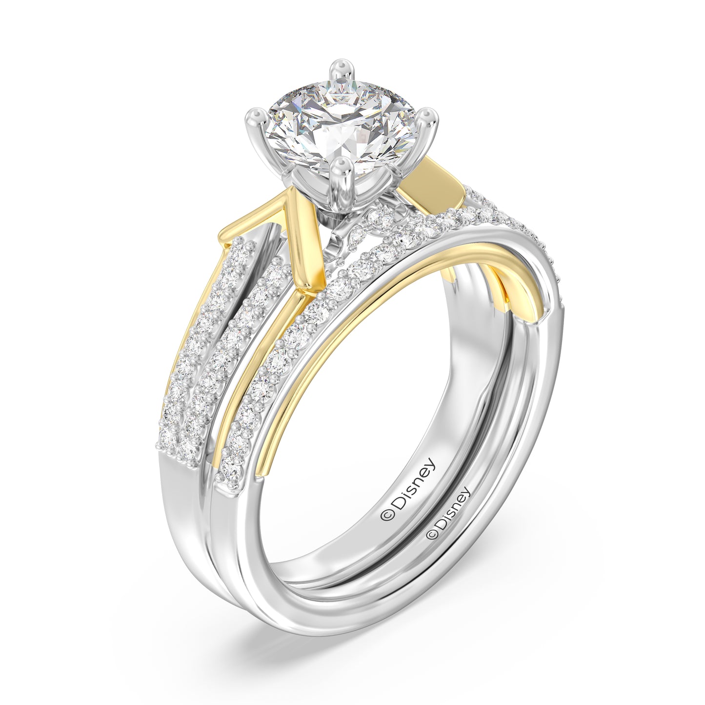Enchanted Disney Fine Jewelry Aurora Wedding Band