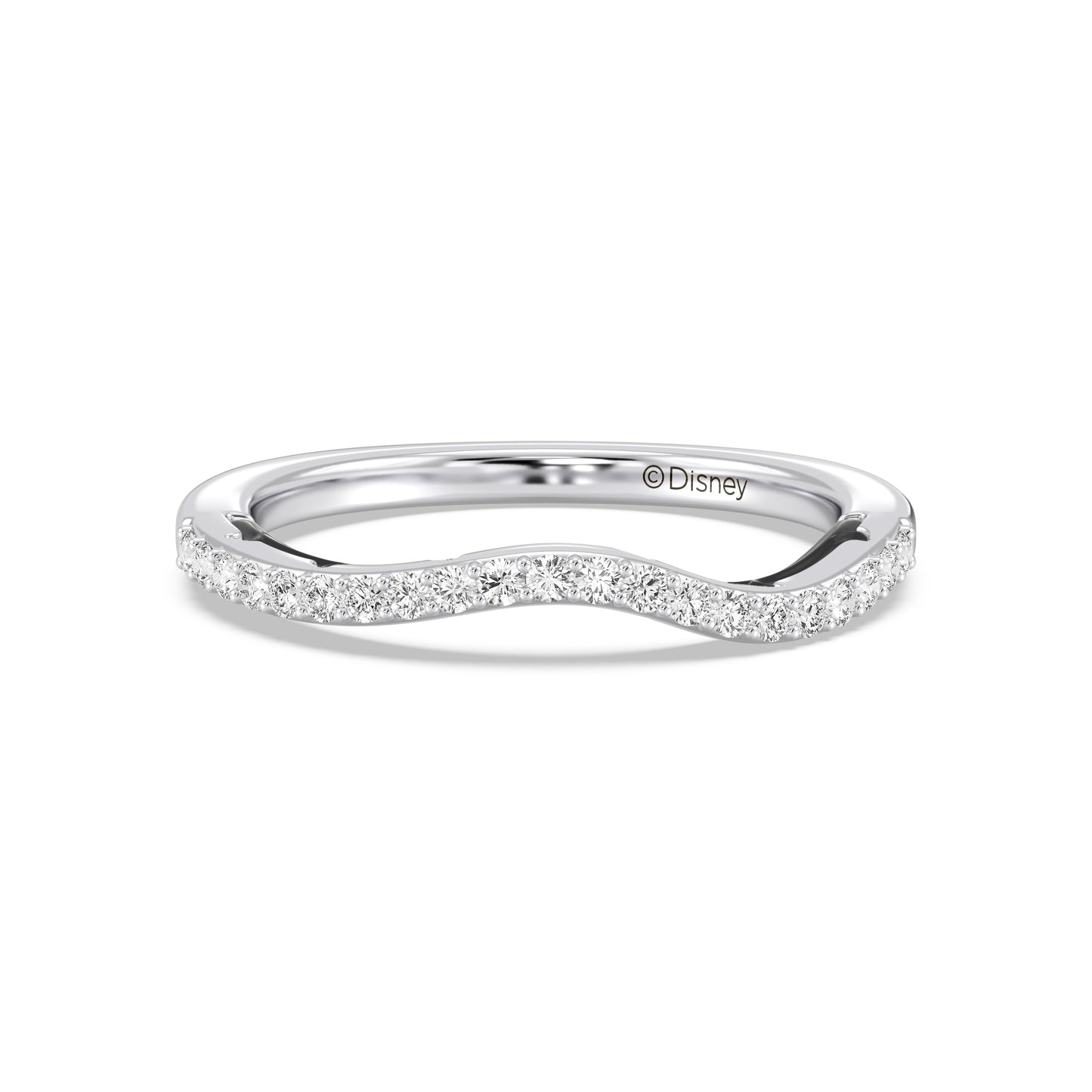 Enchanted Star 14K Gold and Black Rhodium with 1/5 CTTW Lab Grown Diamond, Disney's Maleficent Wedding Band