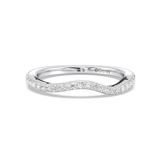 Enchanted Star 14K Gold and Black Rhodium with 1/5 CTTW Lab Grown Diamond, Disney's Maleficent Wedding Band