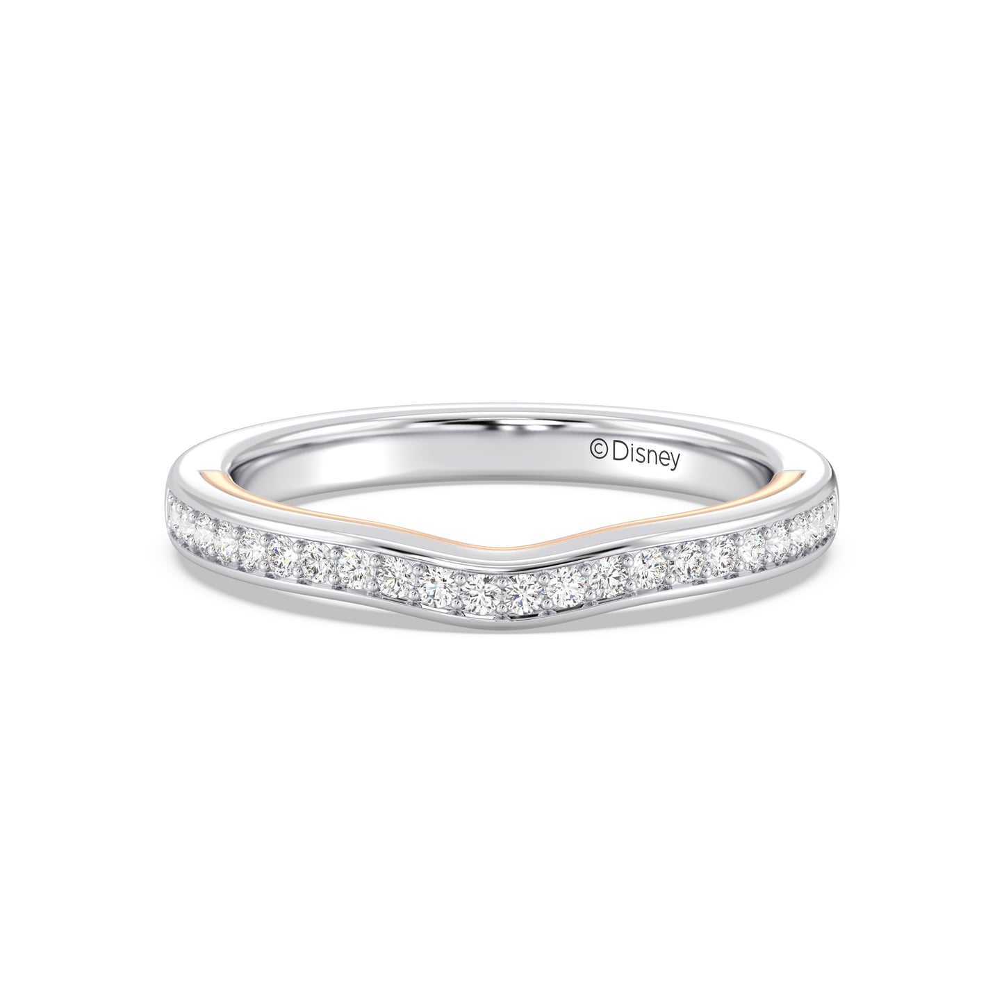 Enchanted Disney Fine Jewelry Aurora Wedding Band