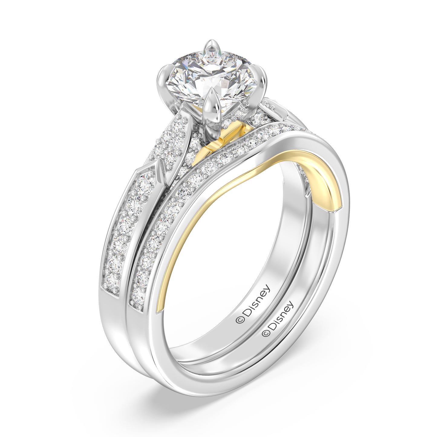 Enchanted Disney Fine Jewelry Aurora Wedding Band