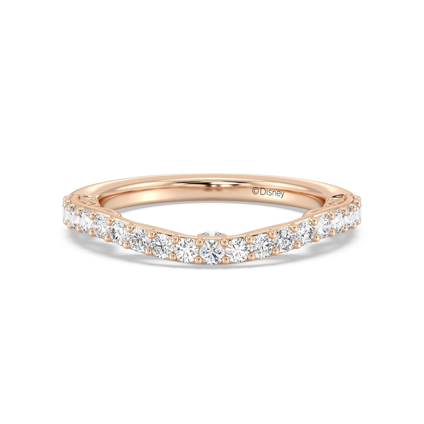 Enchanted Disney Fine Jewelry Cinderella Wedding Band