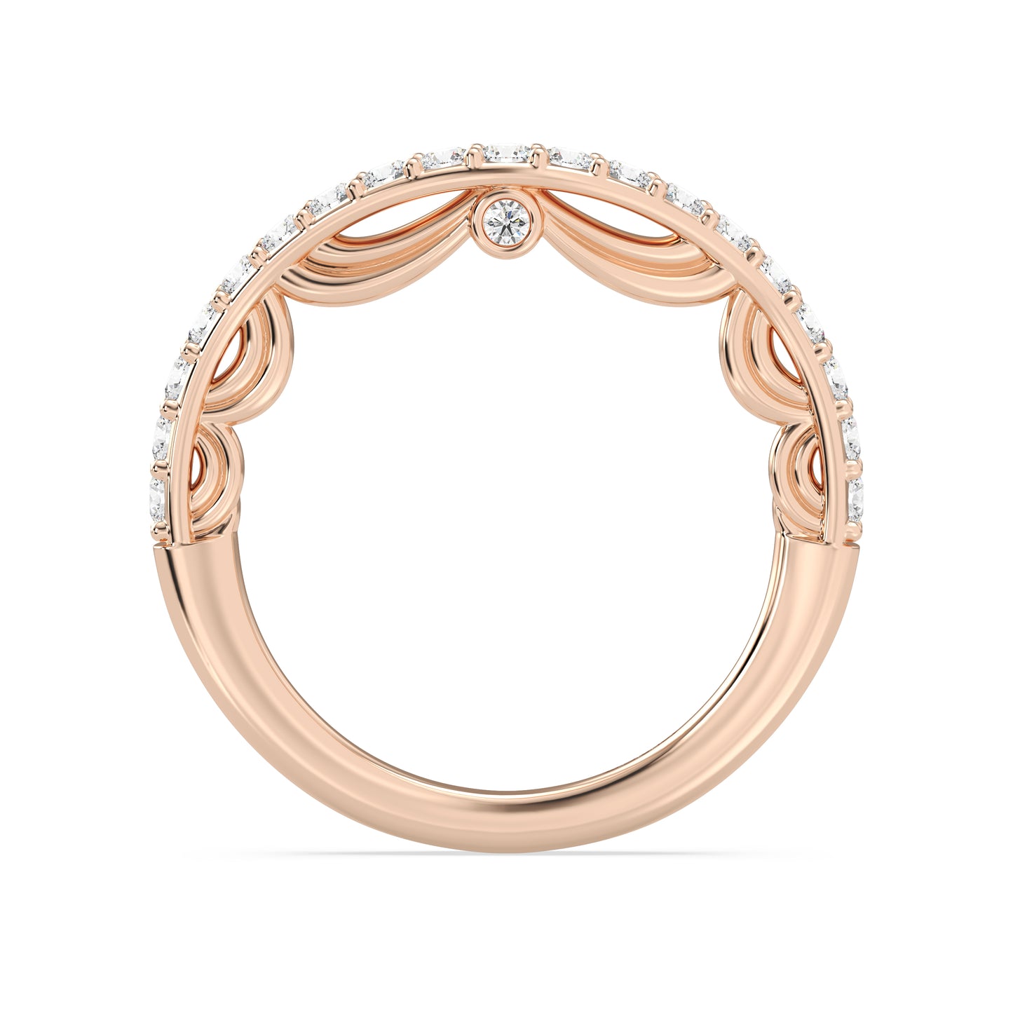 Enchanted Disney Fine Jewelry Cinderella Wedding Band