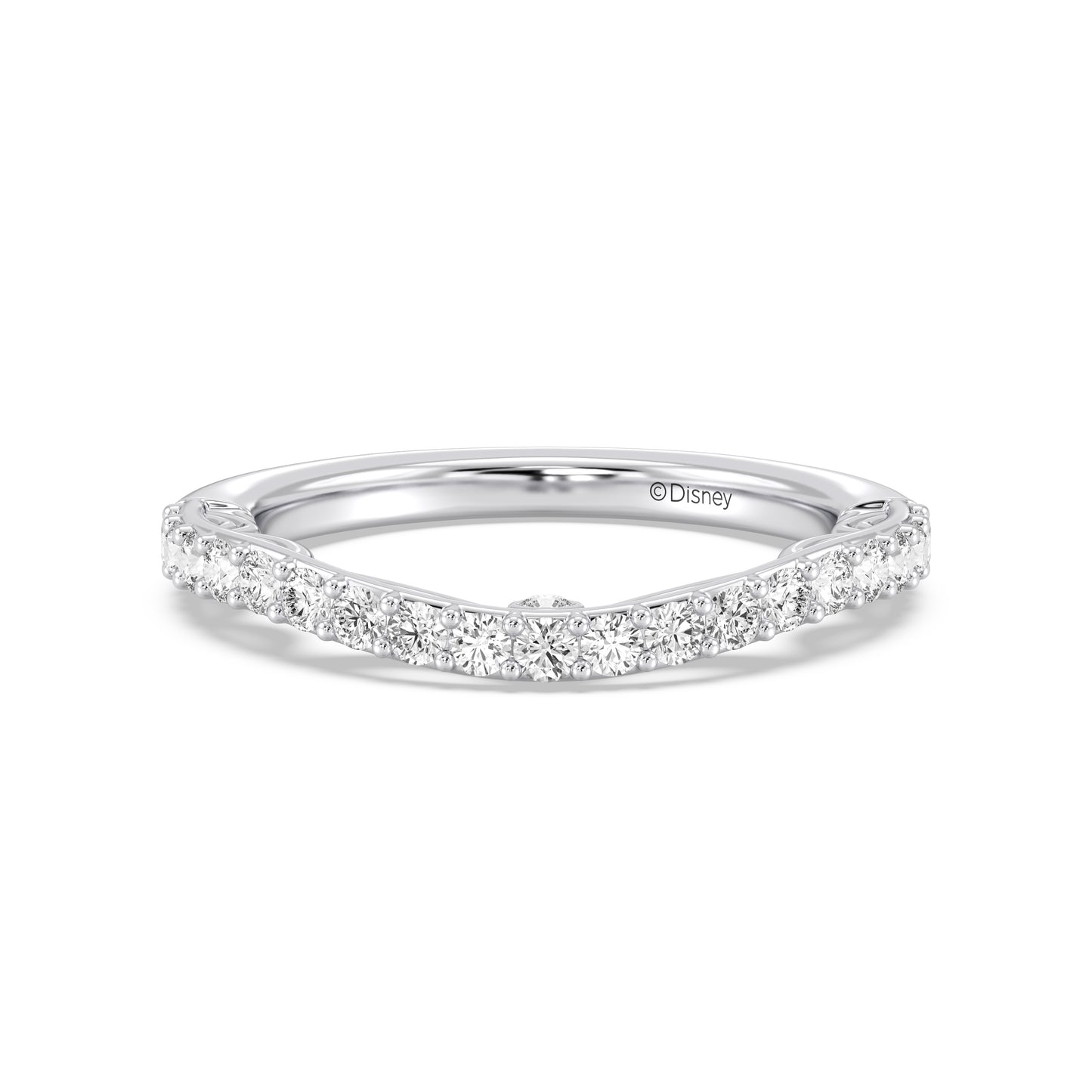 Enchanted Disney Fine Jewelry Cinderella Wedding Band