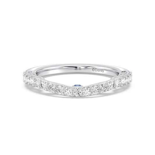 Enchanted Star 14K Gold With 3/8 CTTW Lab Grown Diamonds, Disney's Cinderella Wedding Band