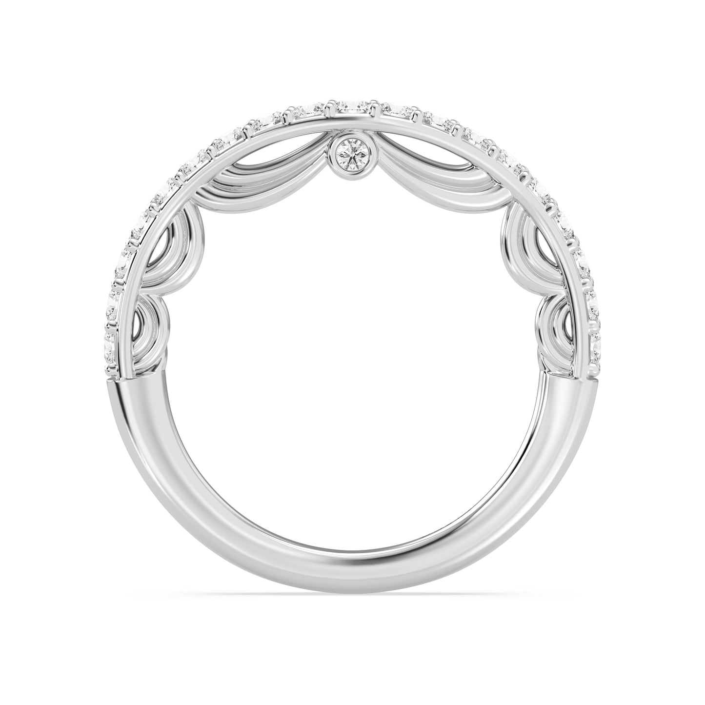 Enchanted Disney Fine Jewelry Cinderella Wedding Band