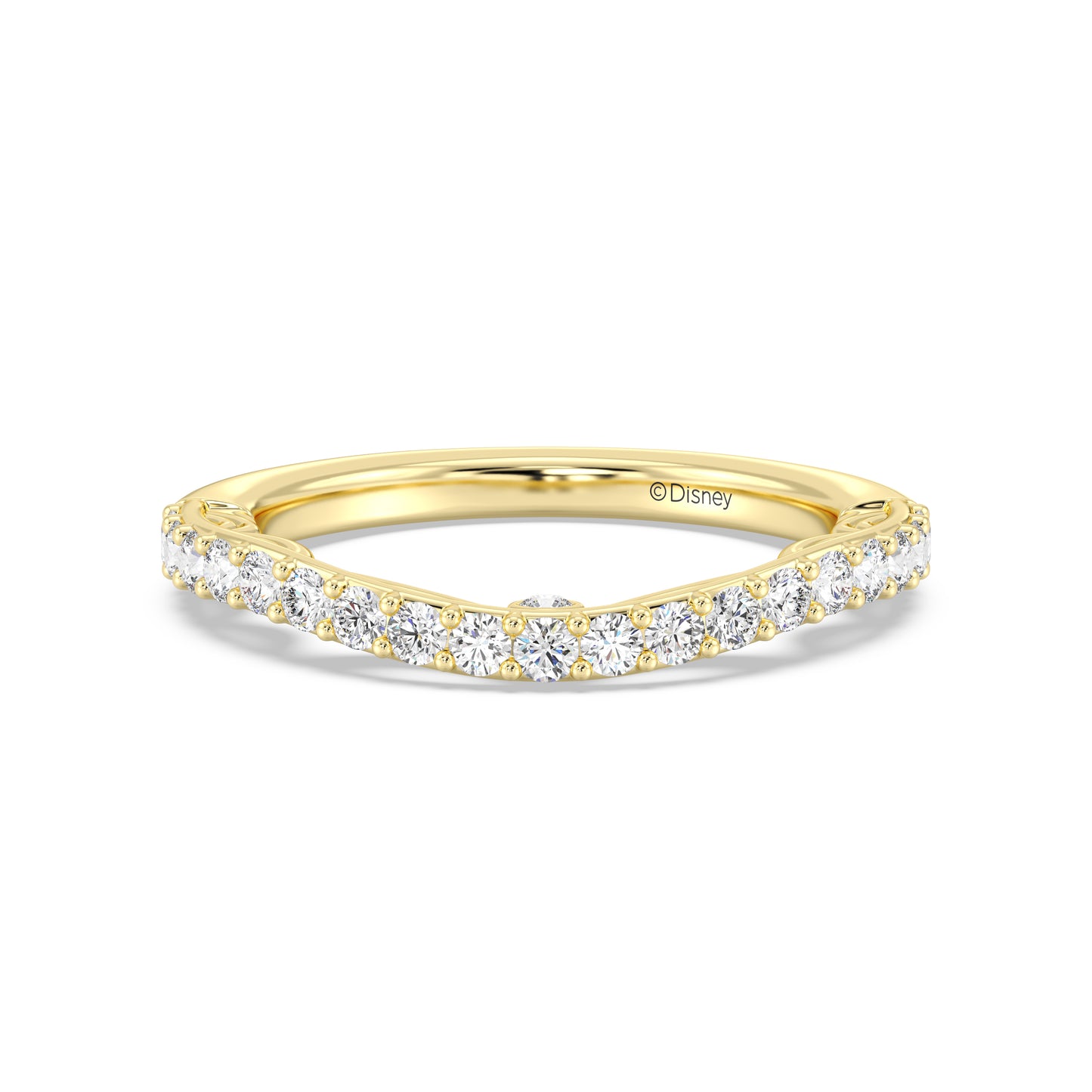 Enchanted Disney Fine Jewelry Cinderella Wedding Band