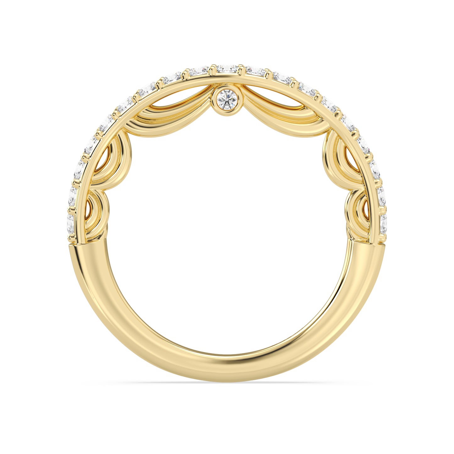 Enchanted Disney Fine Jewelry Cinderella Wedding Band