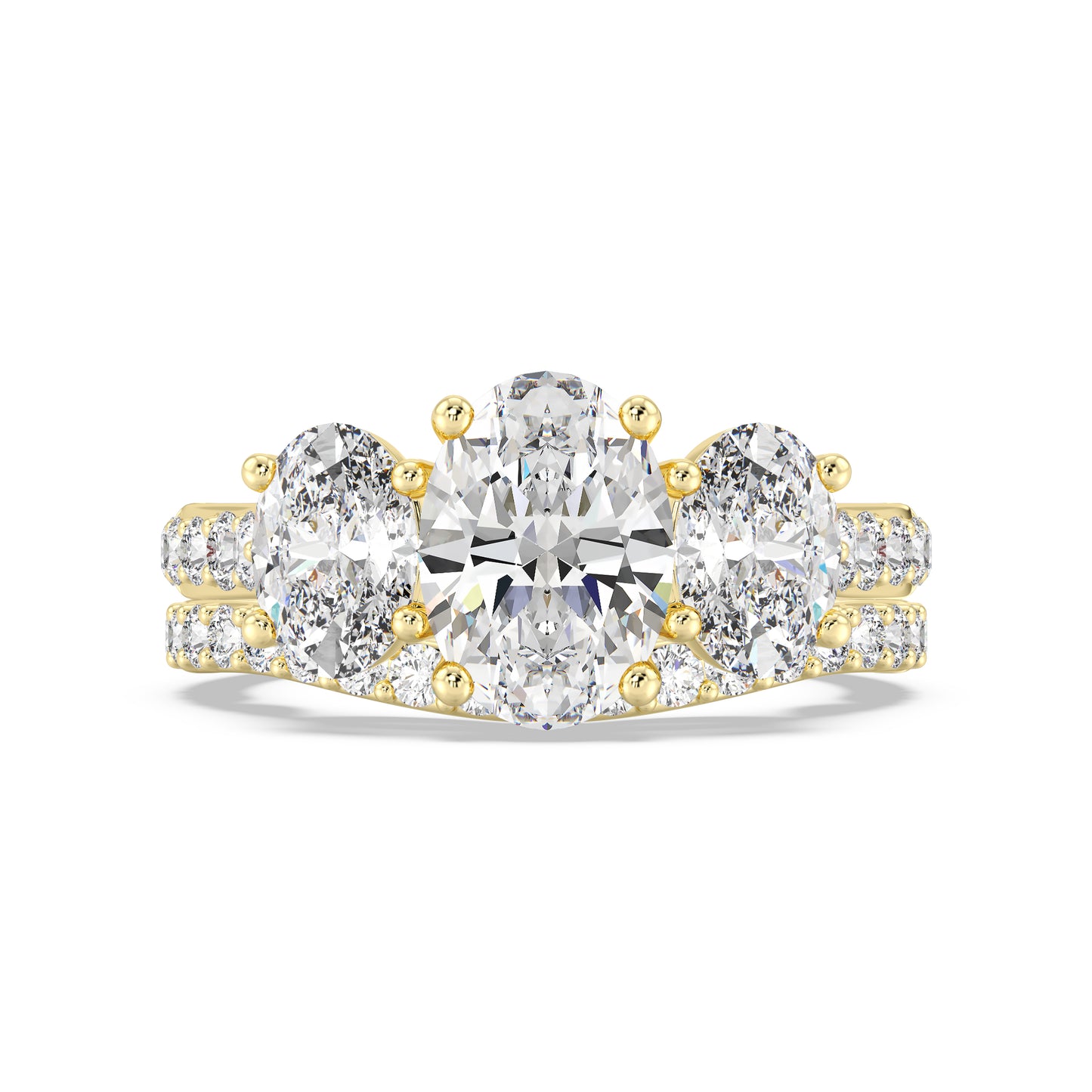 Enchanted Star 14K Gold With 3/8 CTTW Lab Grown Diamonds, Disney's Cinderella Wedding Band