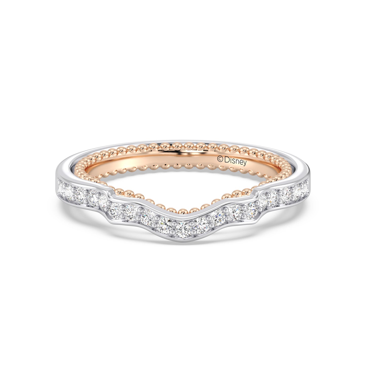 Enchanted Disney Fine Jewelry Cinderella Wedding Band