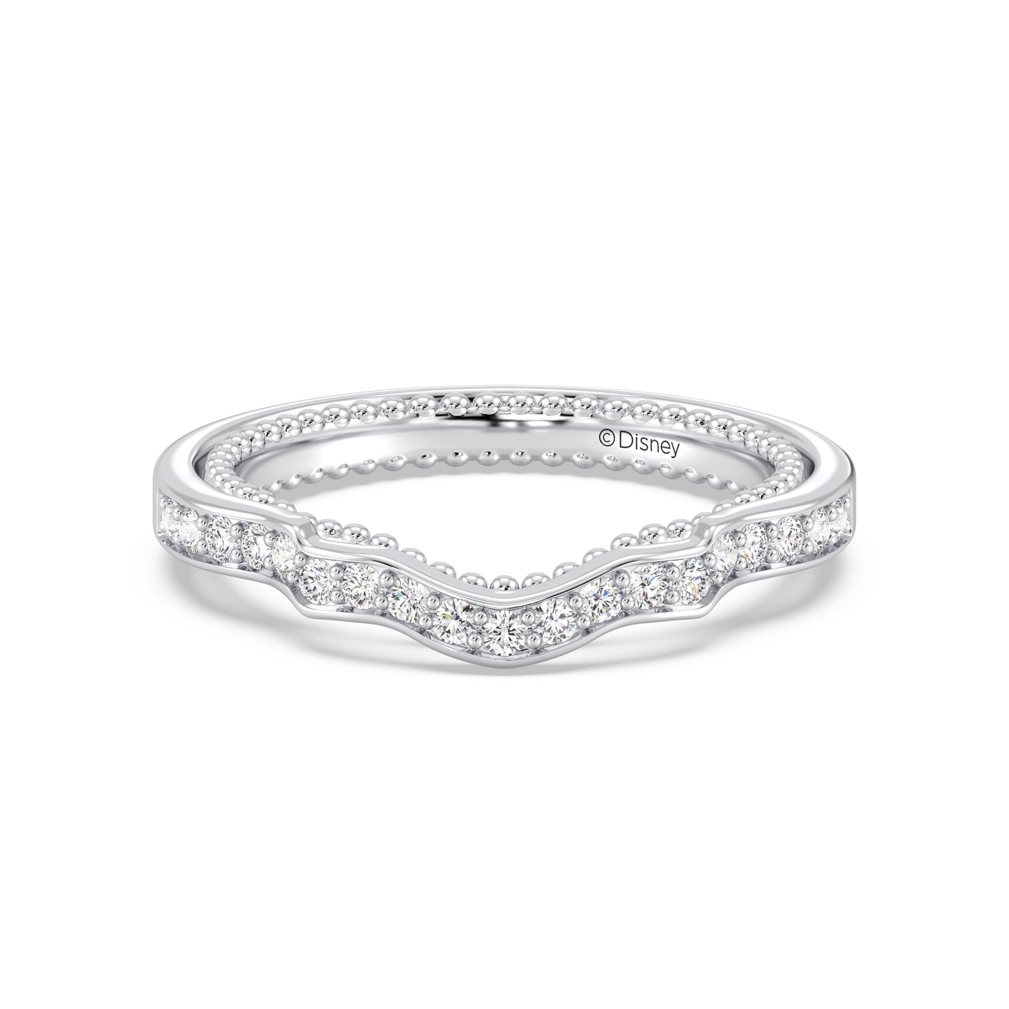 Enchanted Disney Fine Jewelry Cinderella Wedding Band