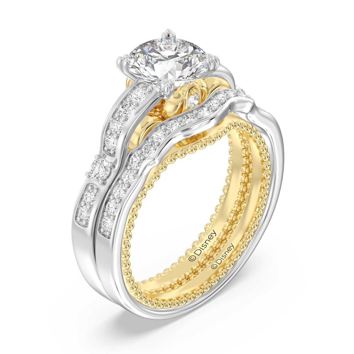 Enchanted Disney Fine Jewelry Cinderella Wedding Band