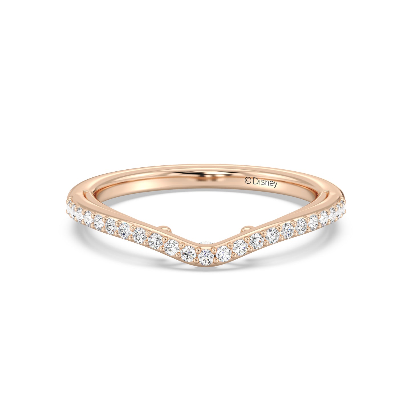 Enchanted Disney Fine Jewelry Belle Wedding Band