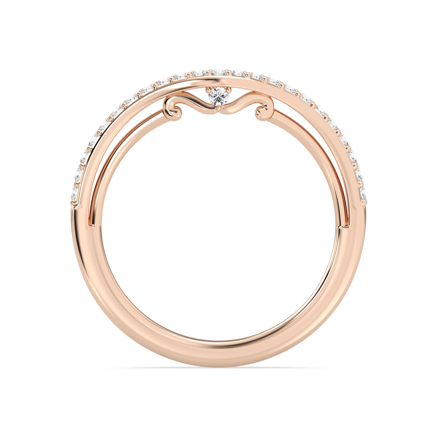 Enchanted Disney Fine Jewelry Belle Wedding Band
