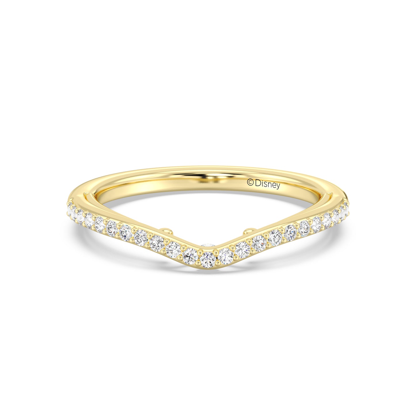 Enchanted Disney Fine Jewelry Belle Wedding Band