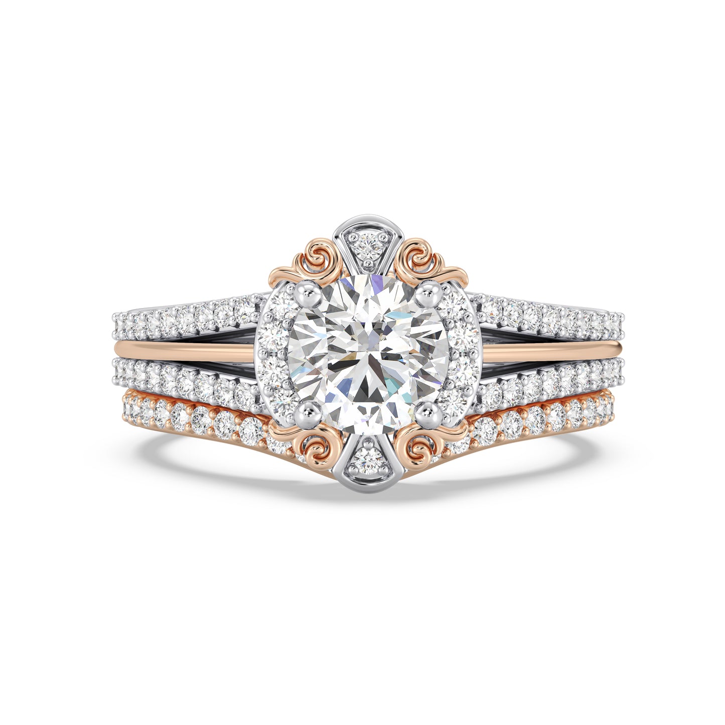 Enchanted Disney Fine Jewelry Belle Wedding Band