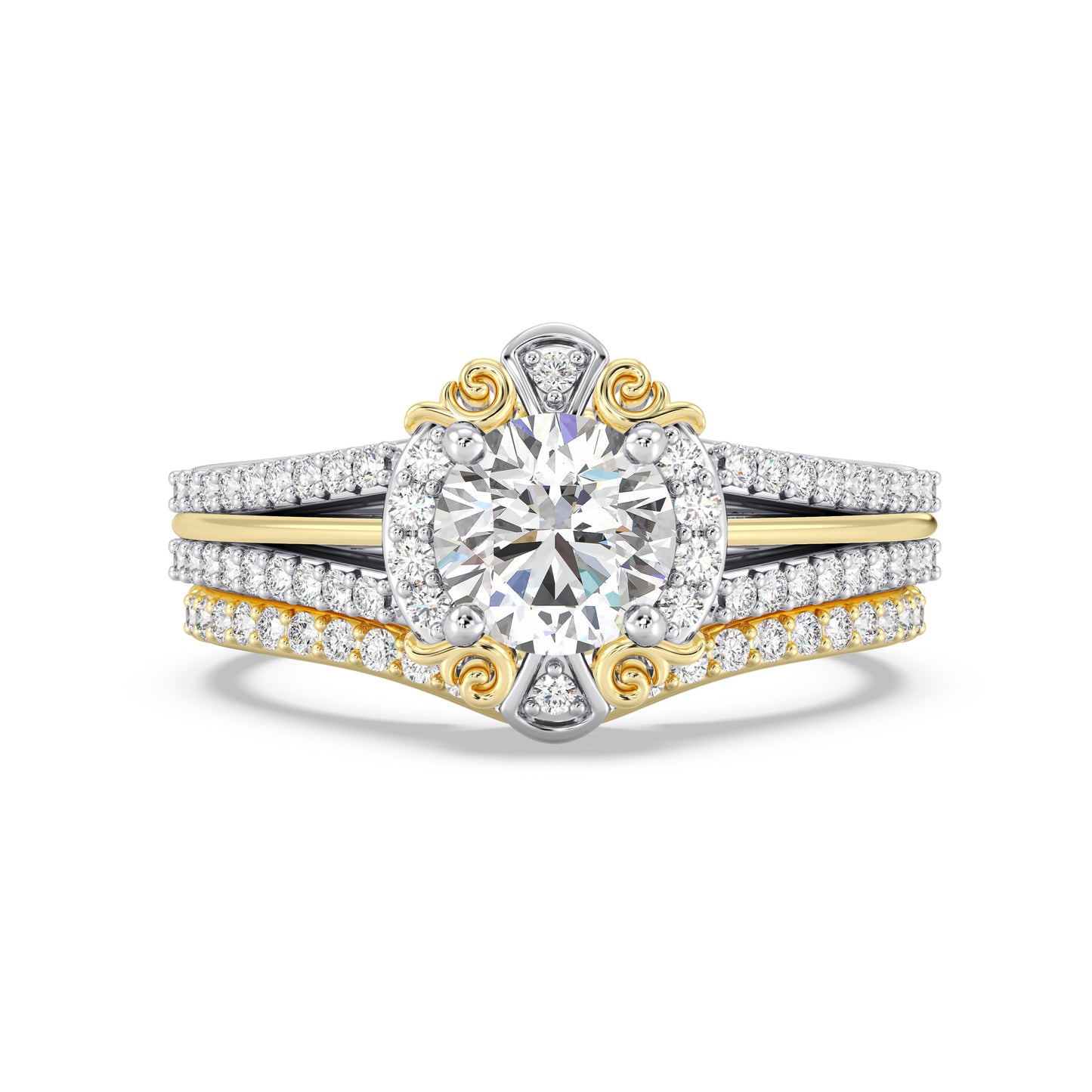 Enchanted Disney Fine Jewelry Belle Wedding Band