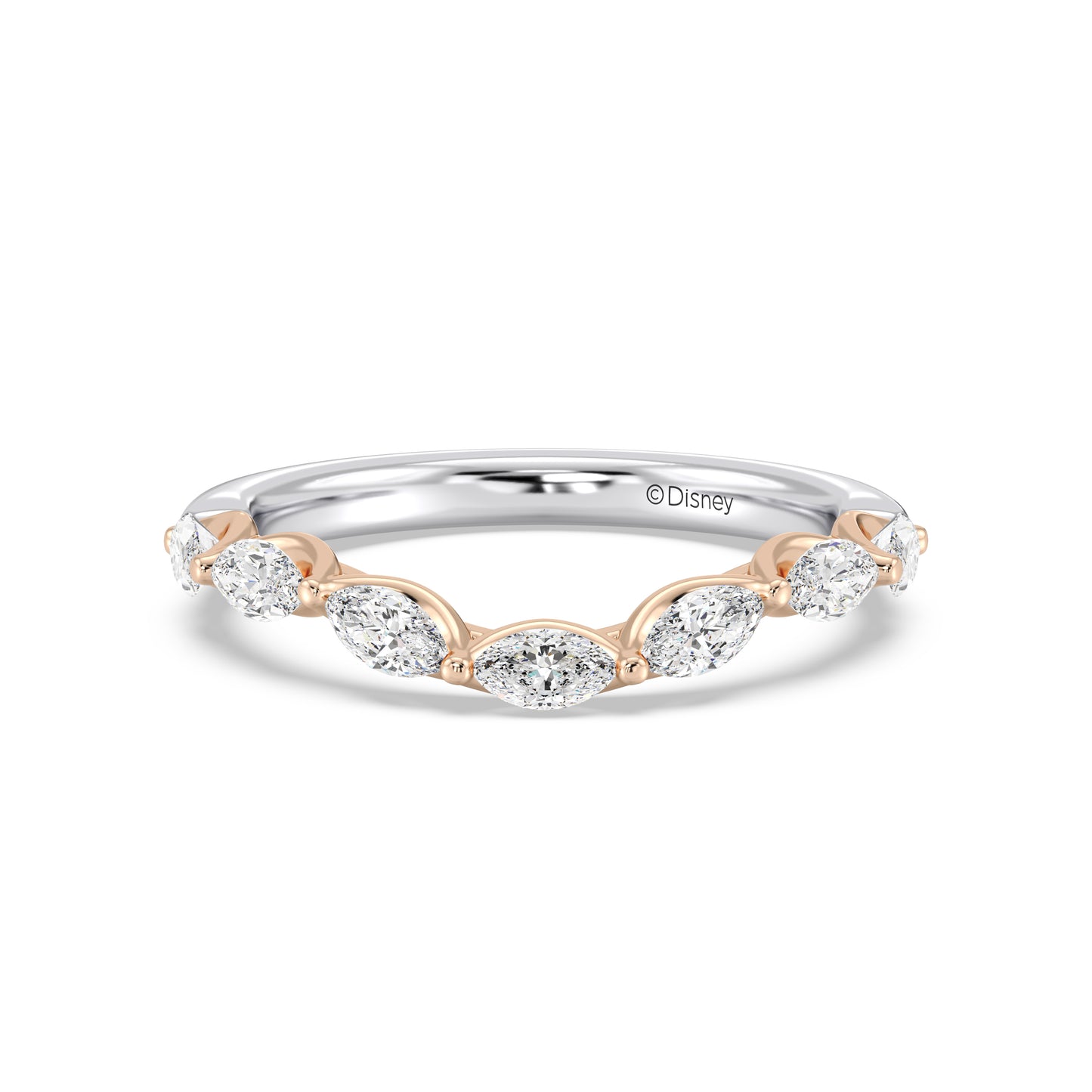 Enchanted Disney Fine Jewelry Belle Wedding Band