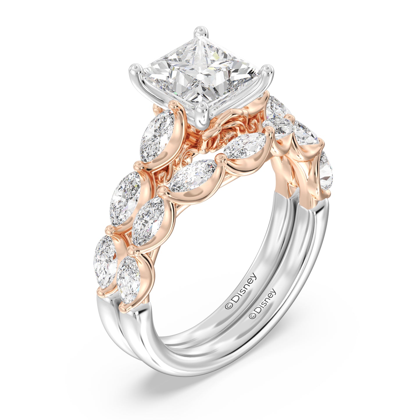 Enchanted Disney Fine Jewelry Belle Wedding Band
