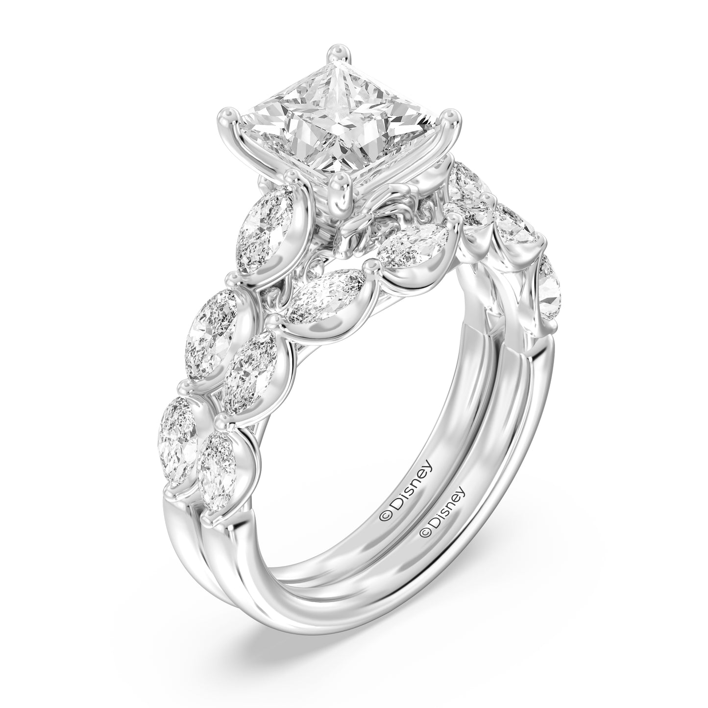 Enchanted Disney Fine Jewelry Belle Wedding Band