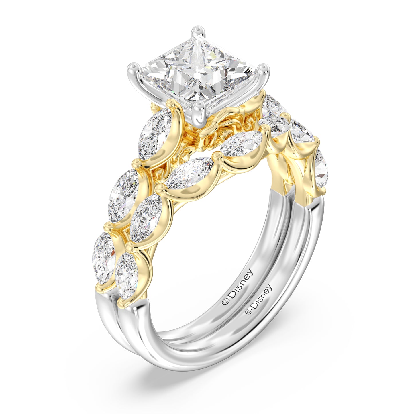 Enchanted Disney Fine Jewelry Belle Wedding Band