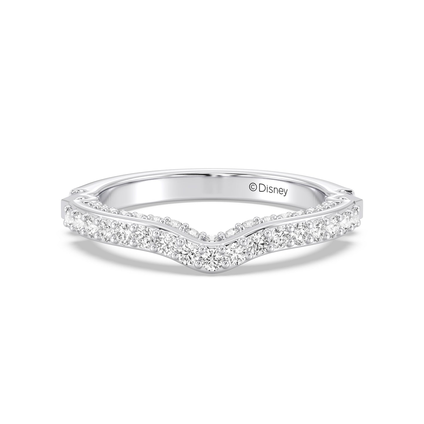 Enchanted Disney Fine Jewelry Aurora Wedding Band