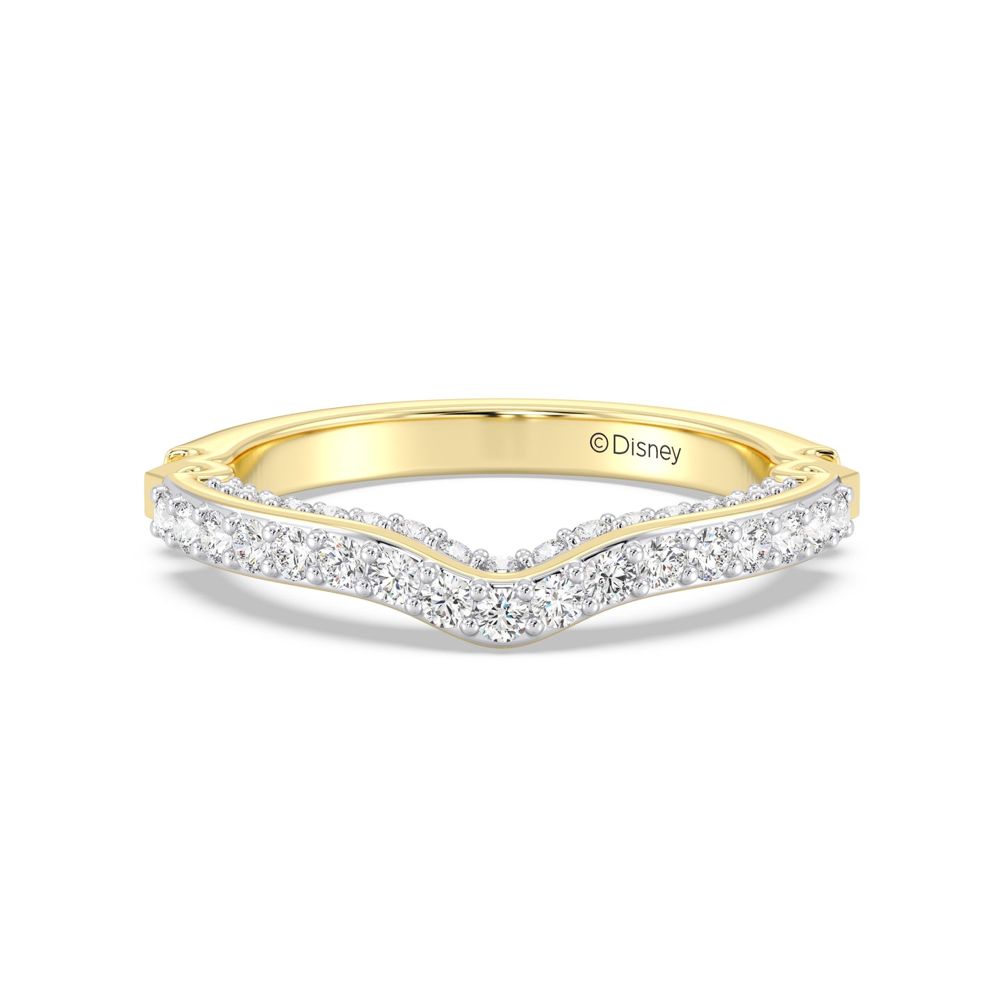 Enchanted Disney Fine Jewelry Aurora Wedding Band