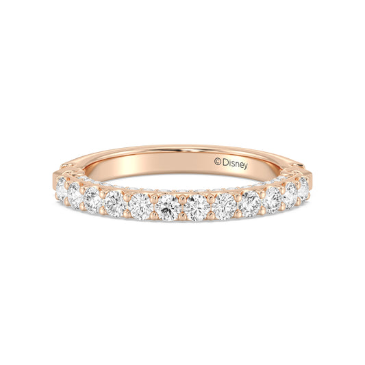 Enchanted Star 14K Gold With 7/8 CTTW Lab Grown Diamonds, Disney's Aurora Wedding Bands