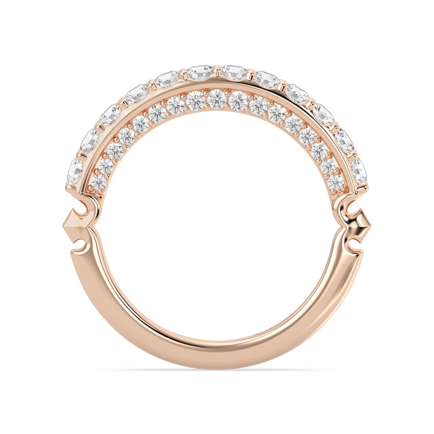 Enchanted Star 14K Gold With 7/8 CTTW Lab Grown Diamonds, Disney's Aurora Wedding Bands