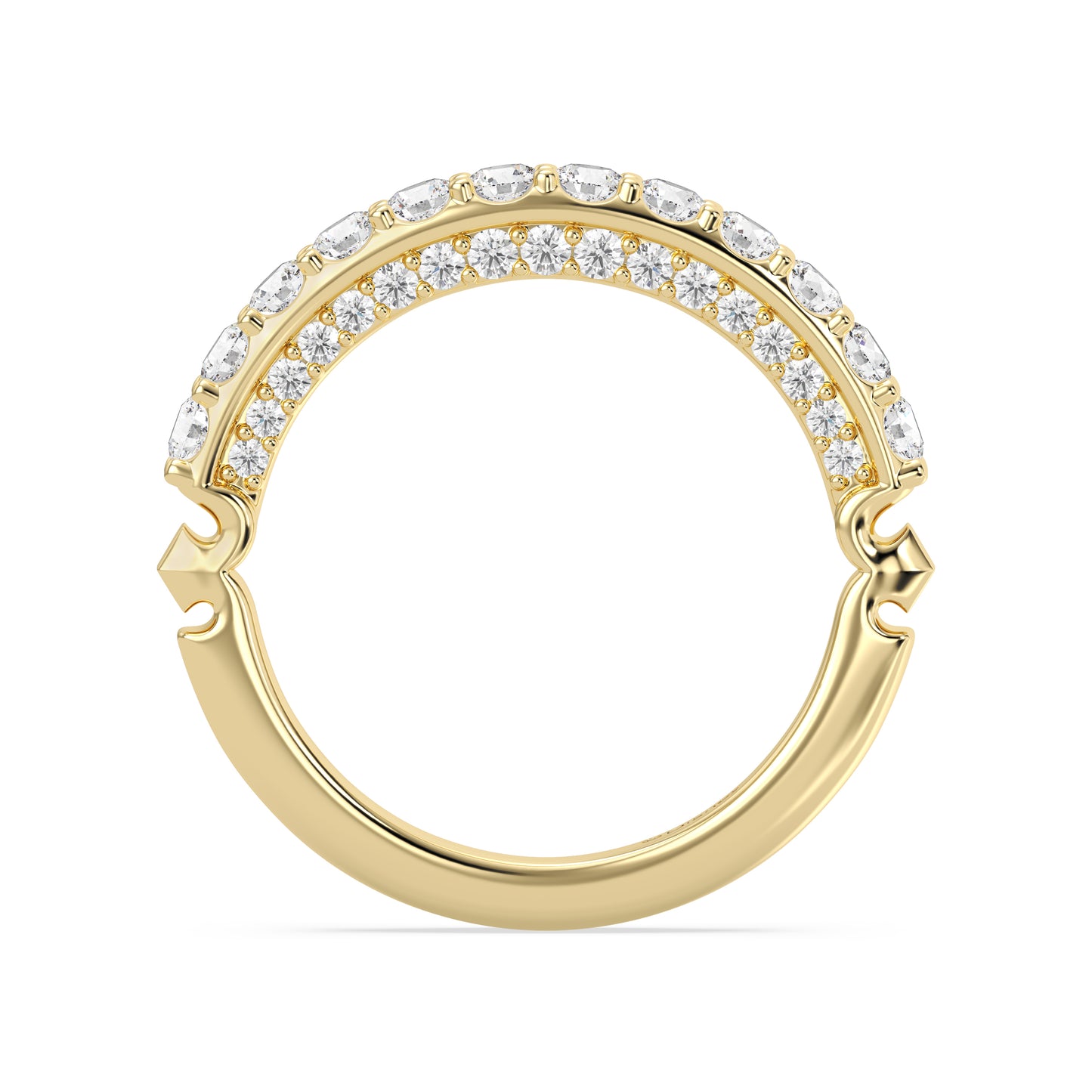 Enchanted Star 14K Gold With 7/8 CTTW Lab Grown Diamonds, Disney's Aurora Wedding Bands
