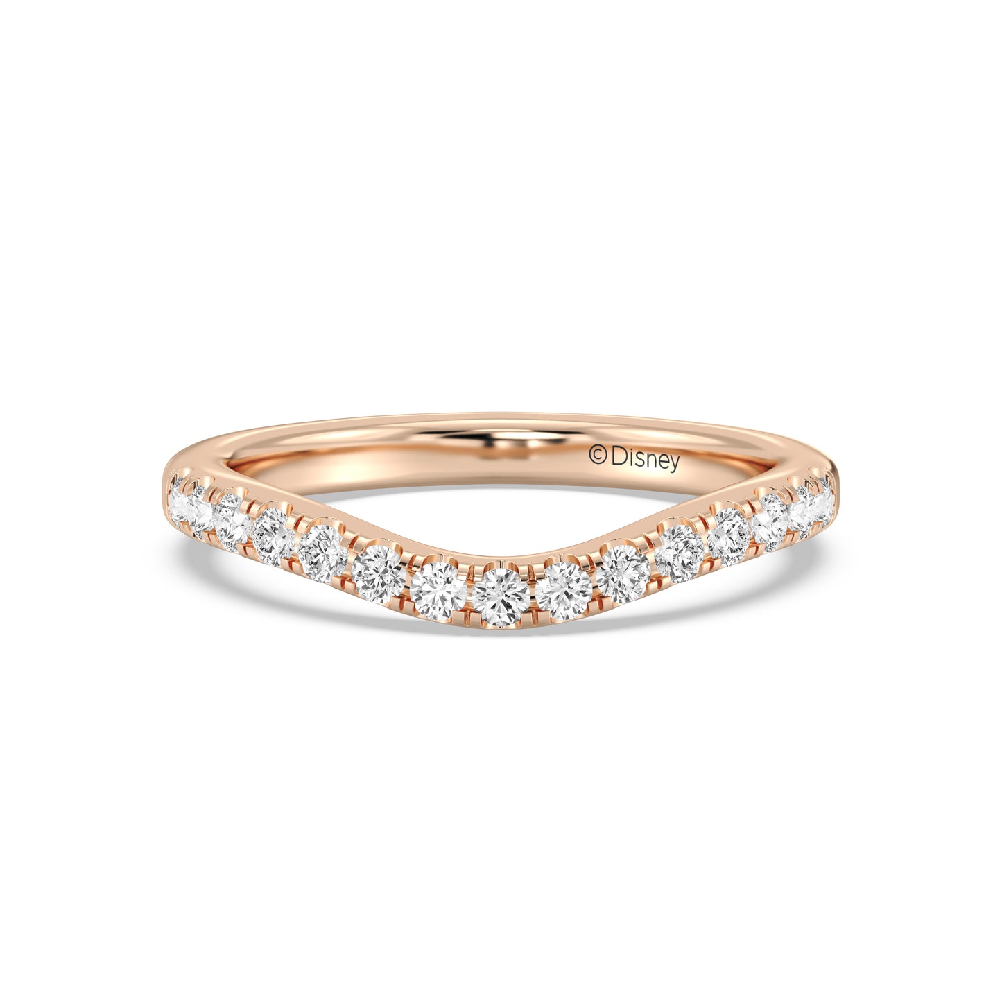 Enchanted Disney Fine Jewelry Cinderella Wedding Band