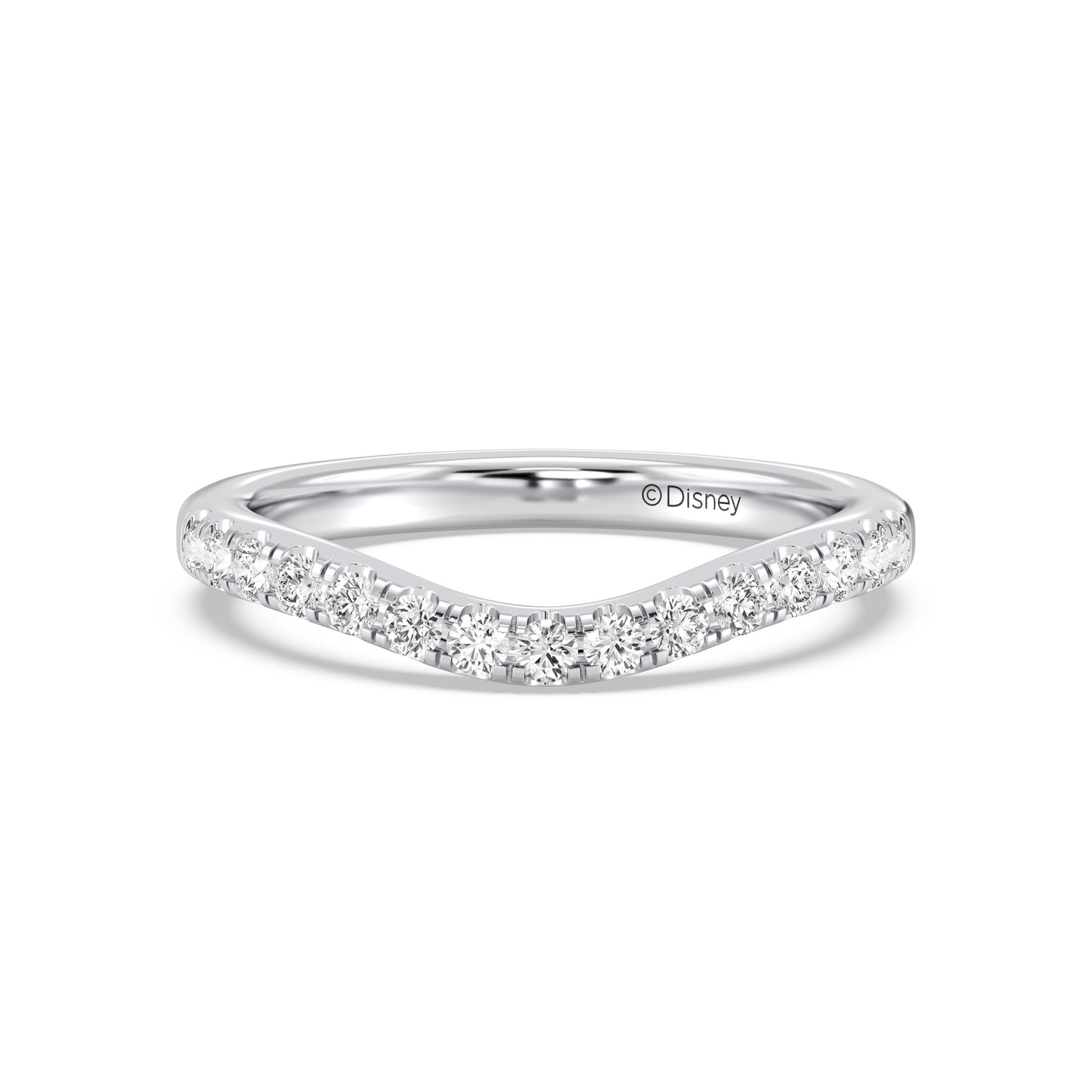 Enchanted Disney Fine Jewelry Cinderella Wedding Band
