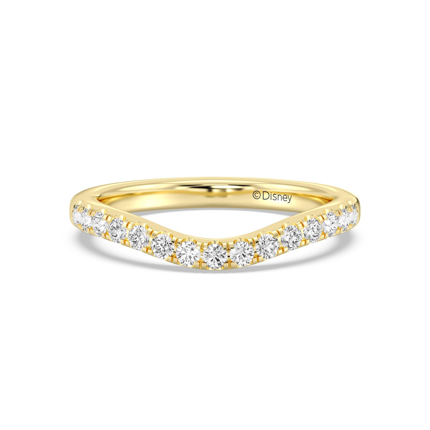 Enchanted Disney Fine Jewelry Cinderella Wedding Band