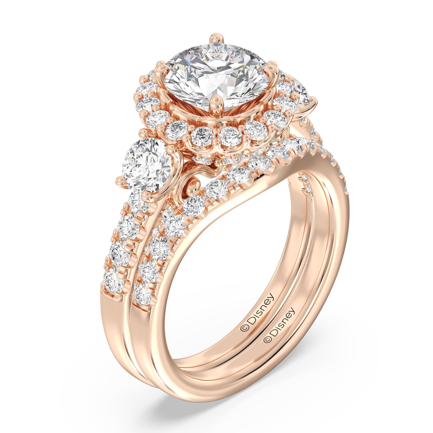 Enchanted Disney Fine Jewelry Cinderella Wedding Band