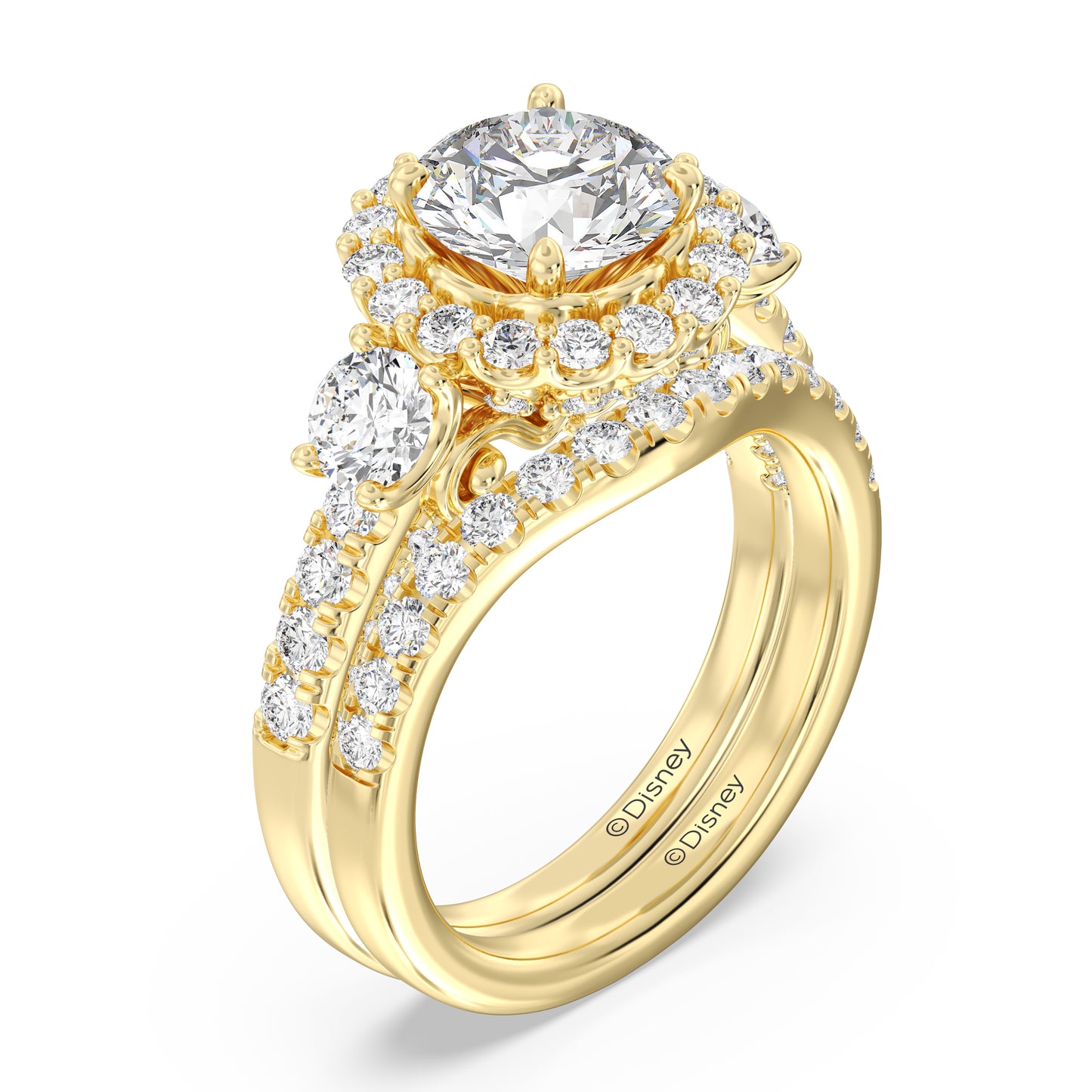 Enchanted Disney Fine Jewelry Cinderella Wedding Band