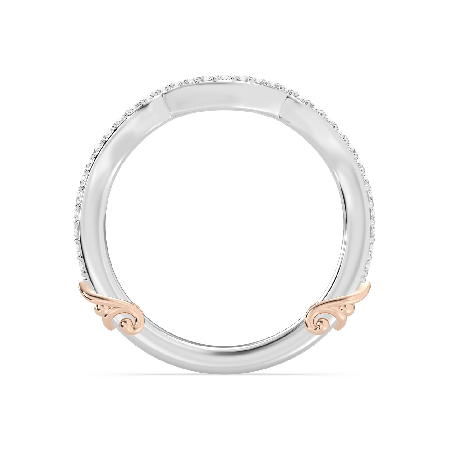 Enchanted Disney Fine Jewelry Belle Wedding Band