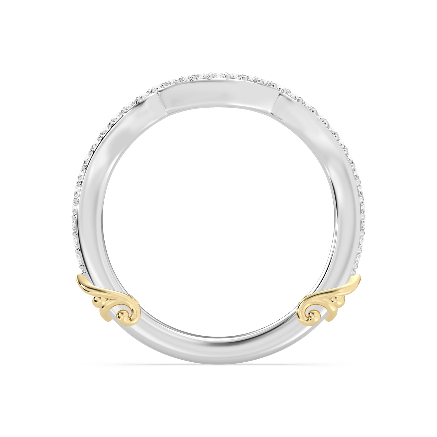 Enchanted Disney Fine Jewelry Belle Wedding Band