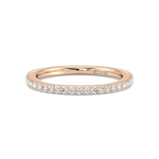 Enchanted Star 14K Gold With 1/4 CTTW Lab Grown Diamonds, Disney's Cinderella Wedding Band
