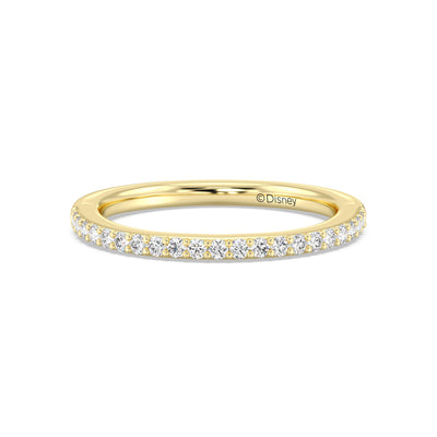 Enchanted Star 14K Gold With 1/4 CTTW Lab Grown Diamonds, Disney's Cinderella Wedding Band