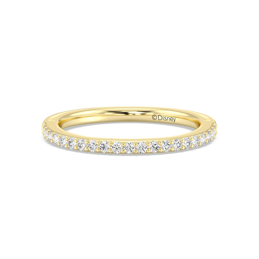 Enchanted Star 14K Gold With 1/4 CTTW Lab Grown Diamonds, Disney's Cinderella Wedding Band