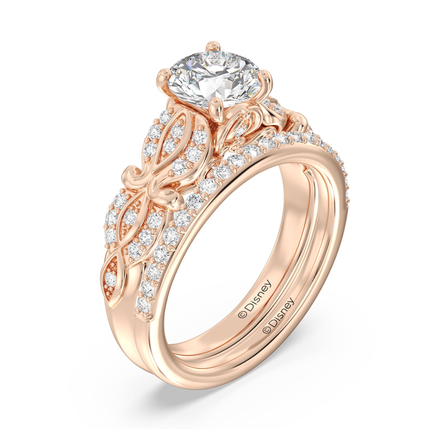 Enchanted Disney Fine Jewelry Cinderella Wedding Band