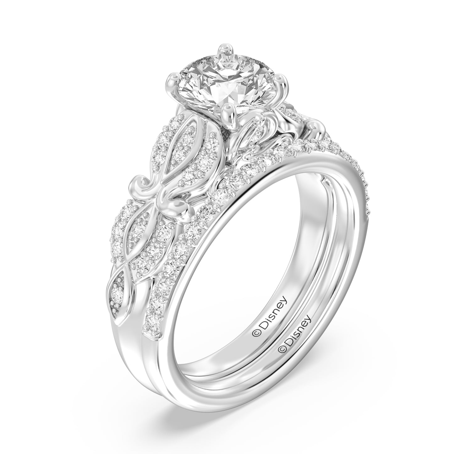 Enchanted Disney Fine Jewelry Cinderella Wedding Band