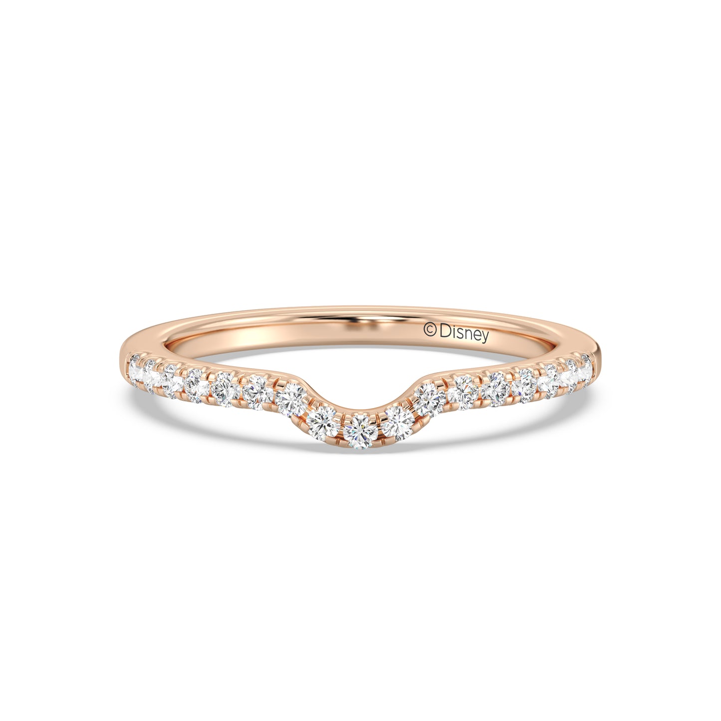Enchanted Disney Fine Jewelry Cinderella Wedding Band