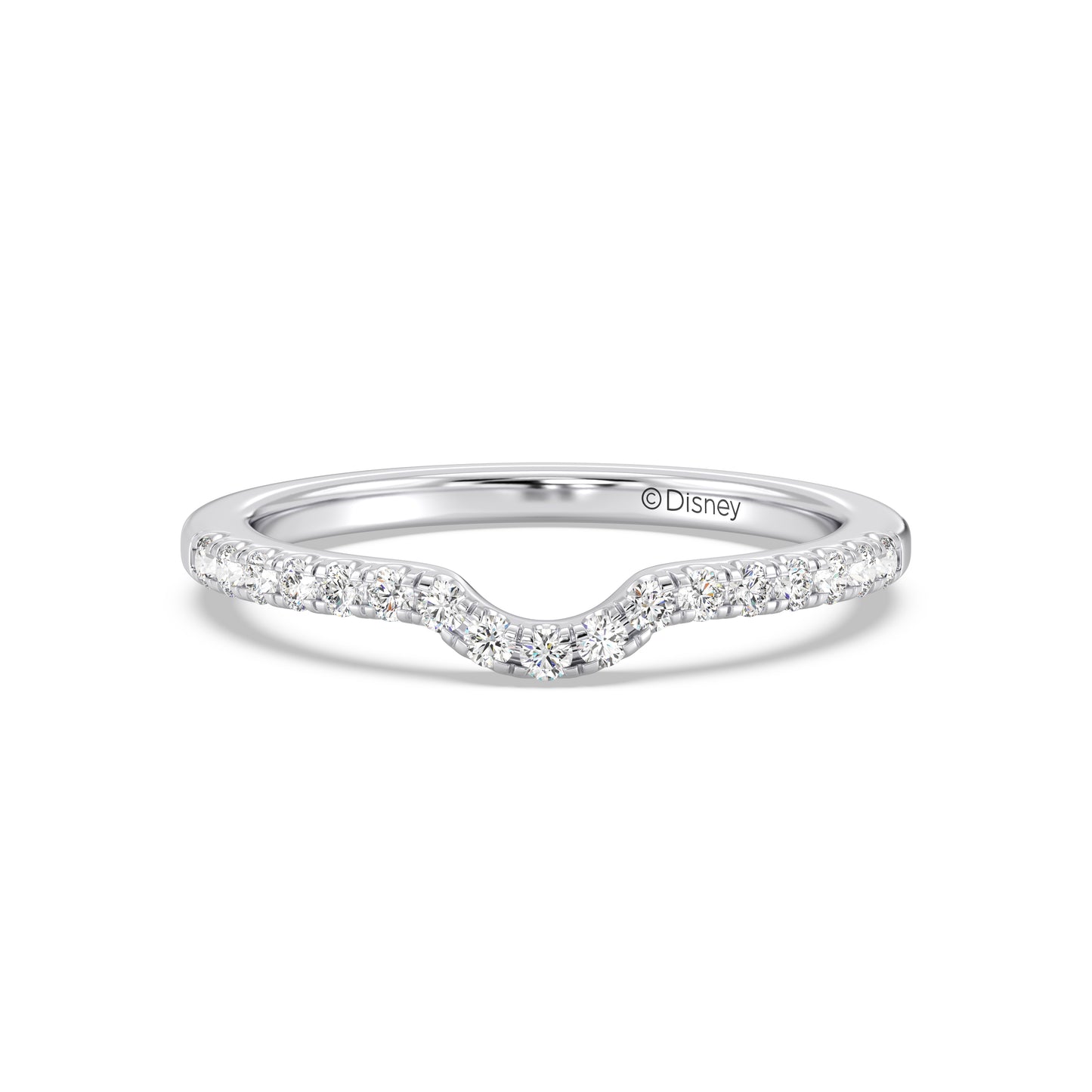 Enchanted Disney Fine Jewelry Cinderella Wedding Band